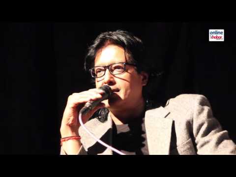 Rajesh Hamal answering about Social Media activities