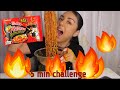 2x Spicy Noodle Challenge | My Last time Ever!!! *5 mins, no water*