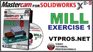 MASTERCAM X8-X9 FOR SOLIDWORKS - MILL 1.5 - 2D TOOLPATH   CHAMFER MILL - vtpros.net