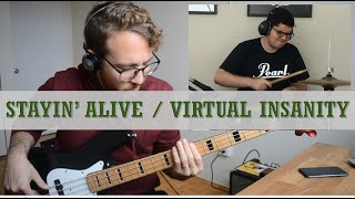 Video-Miniaturansicht von „Pomplamoose - Stayin' Alive / Virtual Insanity [Bass & Drums Cover]“