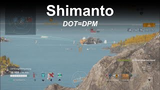 Shimanto 24 Fires DOT = DPM - Worldnof Warships Legends - Stream Highlight