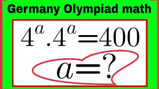 4^a.4^a=400|A Beautiful Algebra Maths Question Challenge a=?|How to solve this? #maths #algebra