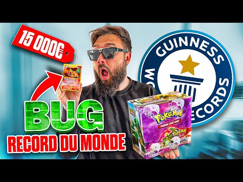 BUG DRACAUFEU RECORD DU MONDE OUVERTURE DISPLAY POKEMON A 15 000 EUROS DIAMANT et PERLE FRANCAIS !