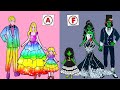 Paper Dolls Dress Up - Wedding Girl Zombie & Boy Costume Dress Handmade - Barbie Story & Crafts