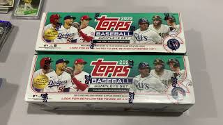 The “Shake Test” on 2022 Topps Complete Set from Walmart. Searching for a Gold Star Parallel set!