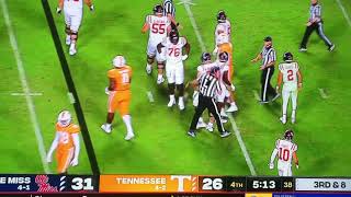 Tennessee Third Down For What vs Ole Miss 2021
