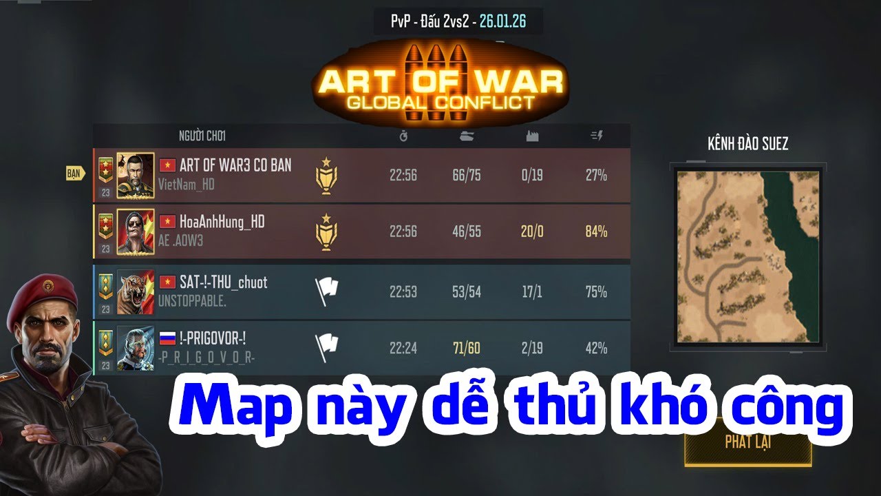 2vs2 Rank 23 AOW3|| Coban&Hoaanhhung VS Satthu_chuot&Prigo