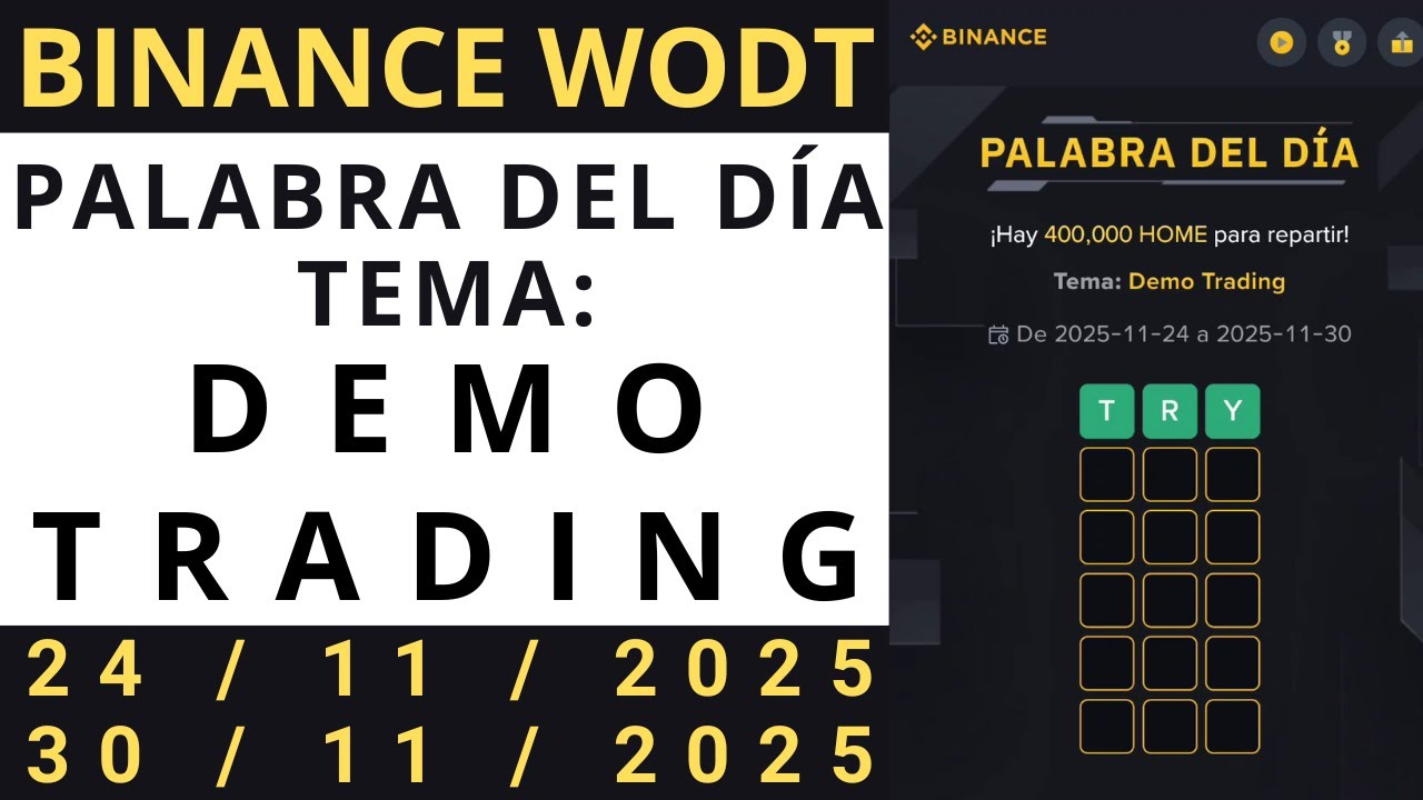 Demo Trading WOTD ✅ Respuestas Palabra del Dia 🔥 Binance WODL