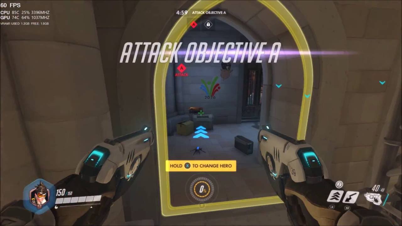 Overwatch Gameplay Razer Blade 14 (2015) - YouTube