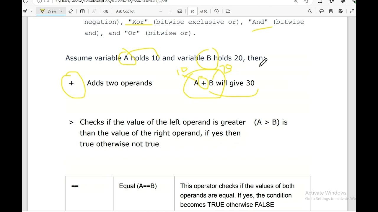 Python 06 Operators and Operand Introduction || Python Bangla Tutorial ...