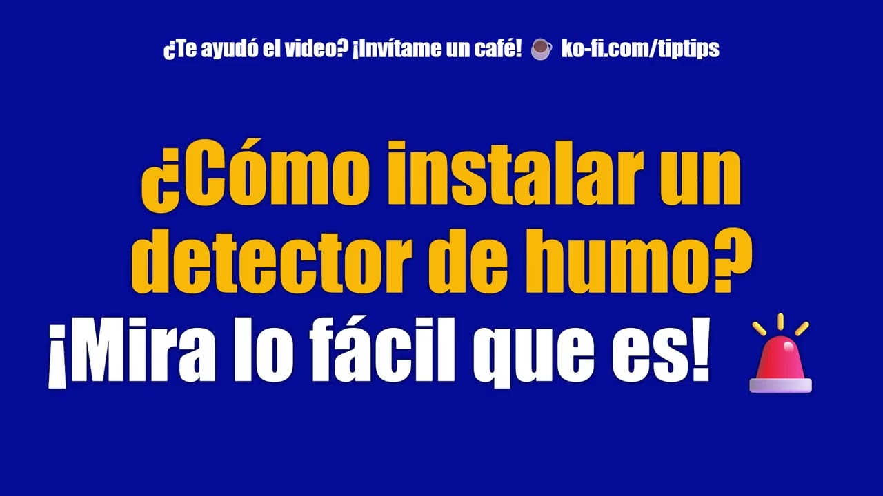¿Cómo instalar un detector de humo? ¡Mira lo fácil que es! 🚨