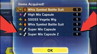 How to get Super Mix Capsule Standard and Z, Also Showcasing ultra instincts moves