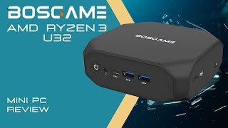 BOSGAME Mini PC AMD Ryzen 3 3200U (up to 3.5Ghz), 8GB DDR4, 256GB NVMe, 2x HDMI, WiFi 5, BT 4.2 $129