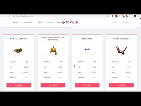 Rolimons Vs Rbxvault Roblox Sniping Catalog Youtube