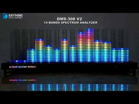 Diy  36Hz -16kHz  -  14 Bands Spectrum Analyzer