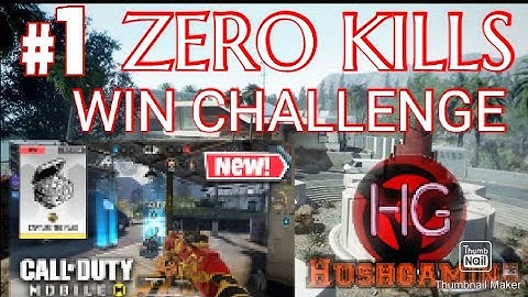 I played the 0 Kill Challenge tried to WIN in the NEW COD Mobile gamemode... (INTENSE)