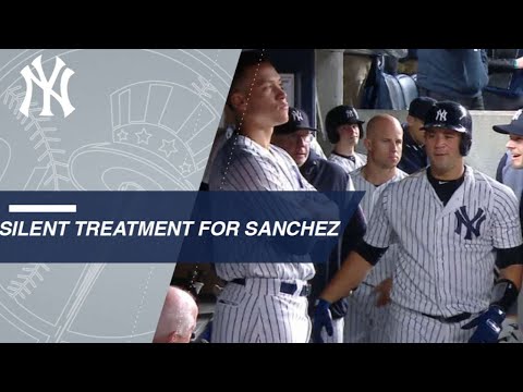 Gary Sanchez homers twice and gets the silent treatment