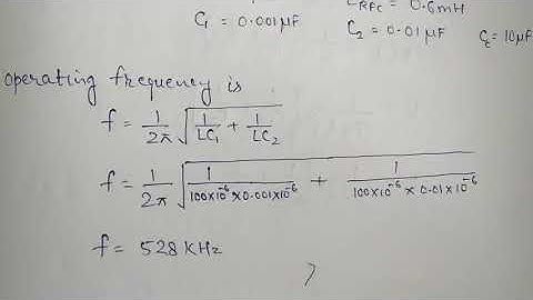 COLPITT  OSCILLATOR  NUMERICAL