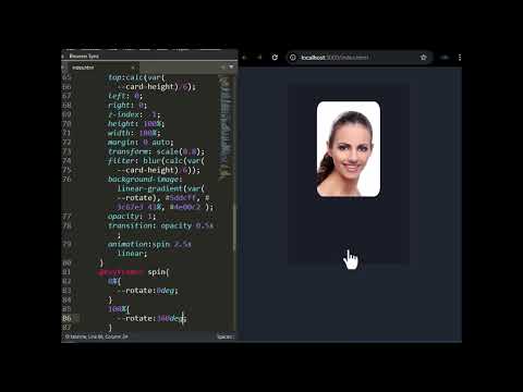 Animated border Card with HTML CSS