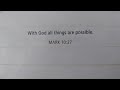 God is always in control !