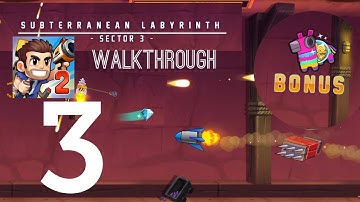 Jetpack Joyride 2: Subterranean Labyrinth SECTOR 3 #walkthrough #applearcade #appsunveiled