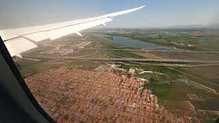 Landing at Qingdao Jiaodong Int'l  Airport ANA NH927 4K