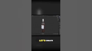 Mastering Wine Bottle Modeling in Blender 3D: Step-by-Step Tutorial! | #shorts #tutorial #blender