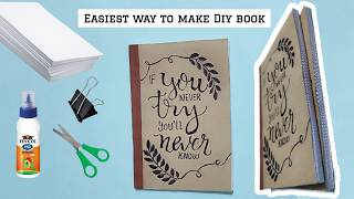 Cute Handmade diary tutorial 📓For School or college✨