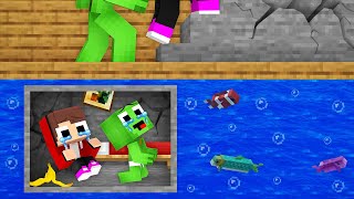 Baby Mikey and Baby JJ Were Trapped Underwater in Minecraft (Maizen)