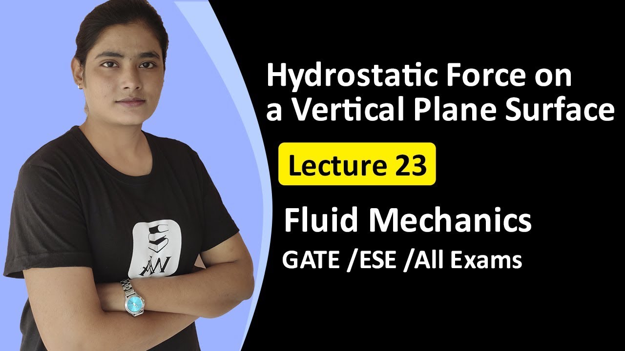Hydrostatic Force on a Vertical Plane Surface | Fluid Mechanics GATE ...