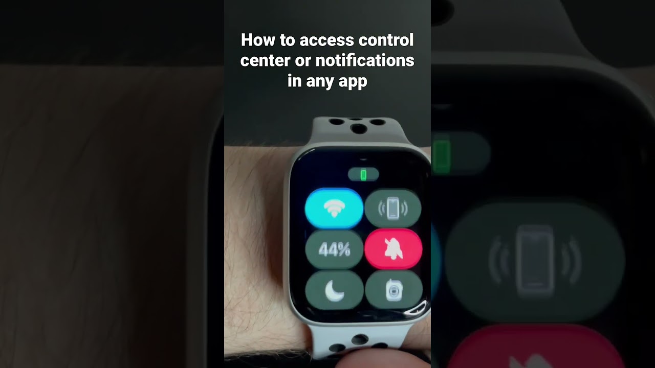 How to Access Control Center or Notifications From Any App 