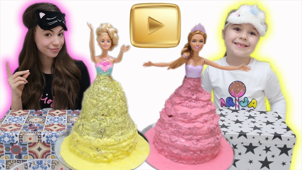 Torta Challenge i misteriozne kutije u čast GOLDEN PLAY BUTTON-a! Zadatak BARBI HALJINA TORTA!