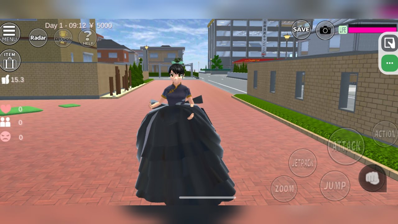 How to make Beautiful attractive dark princess and beautiful VIP Gown 👗🤩 in Sakura Simulator ❤️🥳