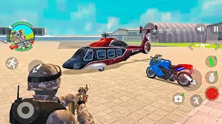 Helicopter and Car Driving in Open World Game - Swat Police Crime Chase Vice Town - Android Gameplay screenshot 3