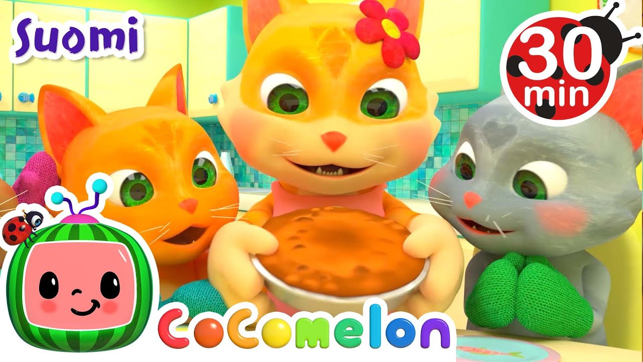 Three Little Kittens - Kattia kanssa | CoComelon Suomeksi - Lastenlaulut vauvoille