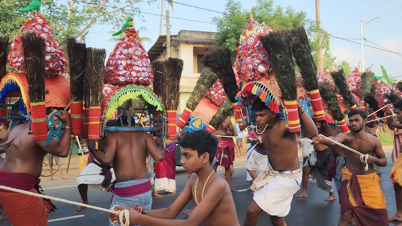 ஆட்டம் போட வைத்த தைப்பூச காவடிகள் - யாழ்ப்பாணம் இணுவில் கந்தசுவாமி கோவில் - உலகப் பெரு மஞ்சம் -2023