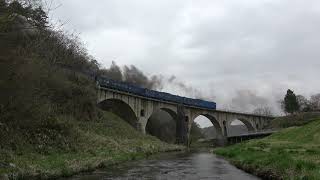 japanese steam locomotive_JR East's sightseeing train SL Ginga めがね橋
