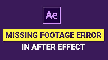 Missing Footage Error How to Relink Missing Files in Adobe After Effects