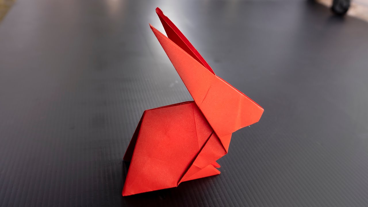 how-to-make-a-paper-rabbit-origami-bunny-youtube