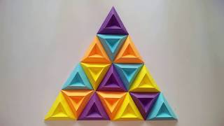 3D WALL ART | Design 2 | Most Amazing 3D Wall Decor Ideas | Origami Art |