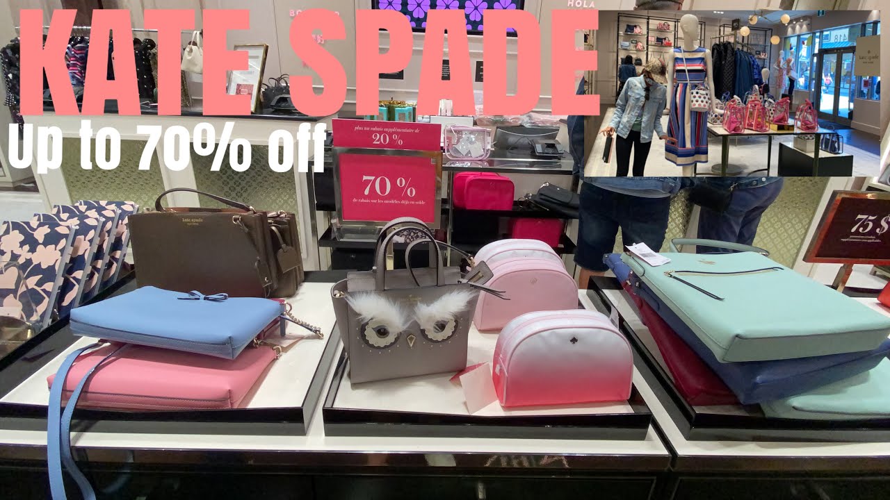 KATE SPADE OUTLET SALE UP TO 70% OFF ADDITIONAL 20% OFF CLEARANCE /KATE  SPADE CANADA - YouTube