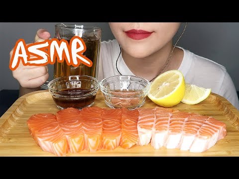 ASMR Salmon Sashimi 三文鱼刺身 | Eating Sounds 咀嚼音 | XING ASMR