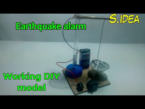 How to make an earthquake alarm || working model - YouTube