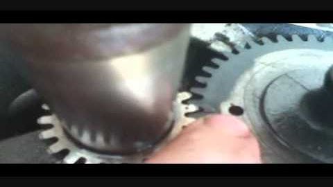 Timing marks on Tecumseh small engine