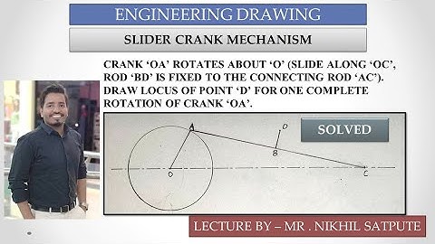 Engineering Drawing | Slider Crank Mechanism 2 | Easy Drawing Techniques | Learn with nikhil