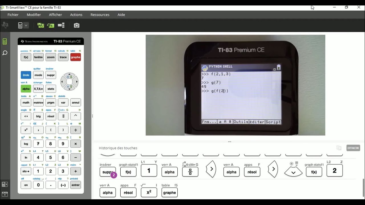 PYTHON : Prise en main - Affectation - Tutoriel TI-83 Premium 