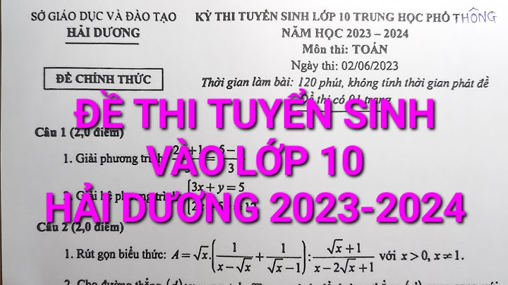 Cách trình bày toán thi vào lớ p10