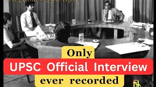 The only of UPSC official interview ever recorded | Javed Usmani #upsc #ias #upscinterview