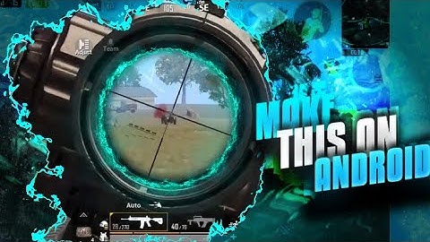 MAKE THIS AMAZING PUBG MOBILE MONTAGE THUMBNAIL ON ANDROID! PS TOUCH.