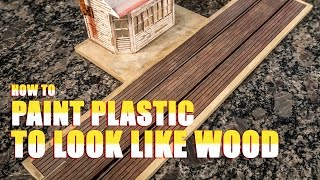 wood plastic painting into turn paint models build using
